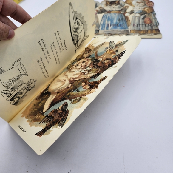 2 RARE vintage Tales From Kittenland Book 1992 B.Shackman & Co. cats Victorian - Picture 3 of 10